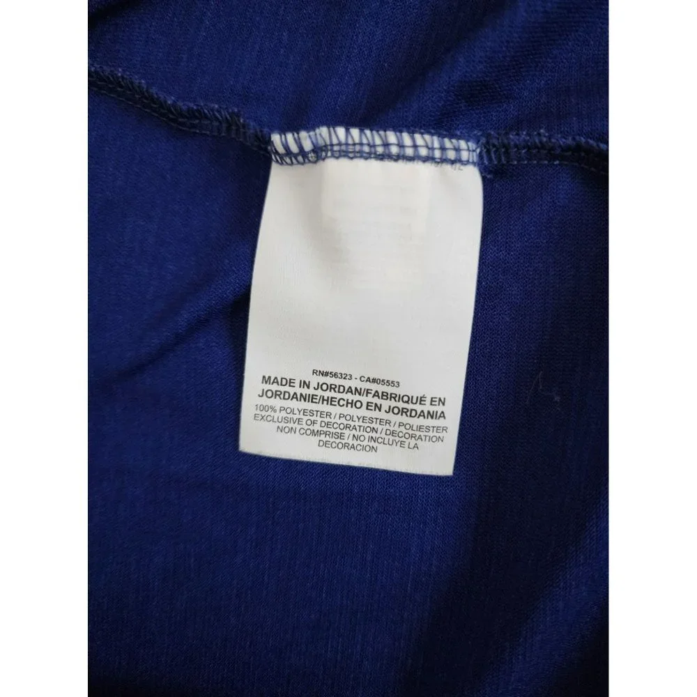 Nike Men's Athletic Dri-Fit Utility Static Short Sleeve Training Tee Blue Small - Picture 7 of 9